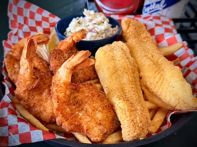 Catfish & Shrimp Platter.