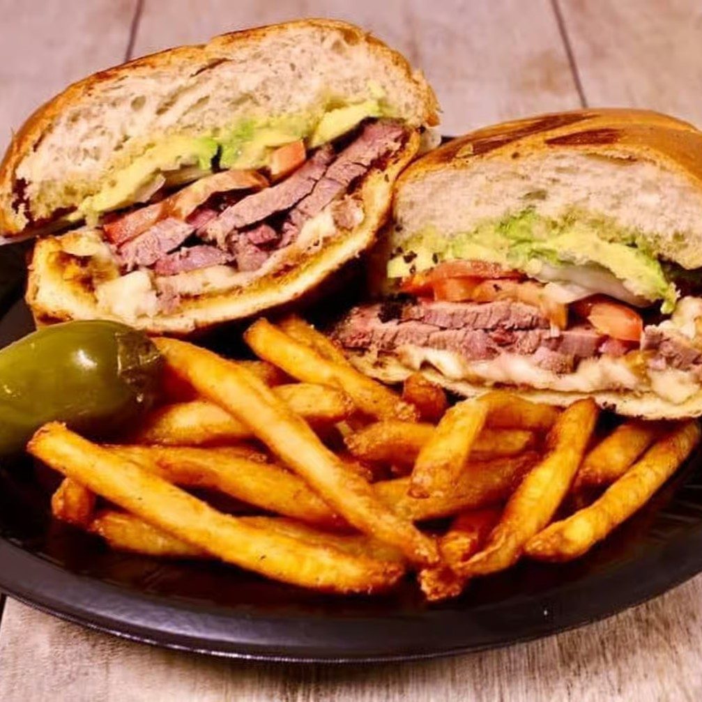 Brisket Torta Sandwich.