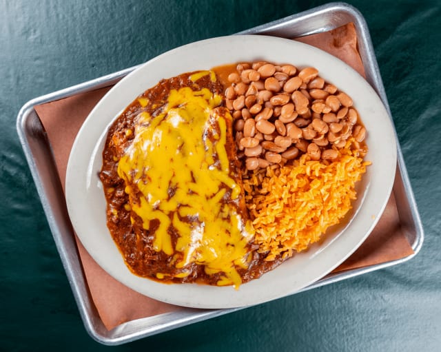 Cheese Enchilada Plate.