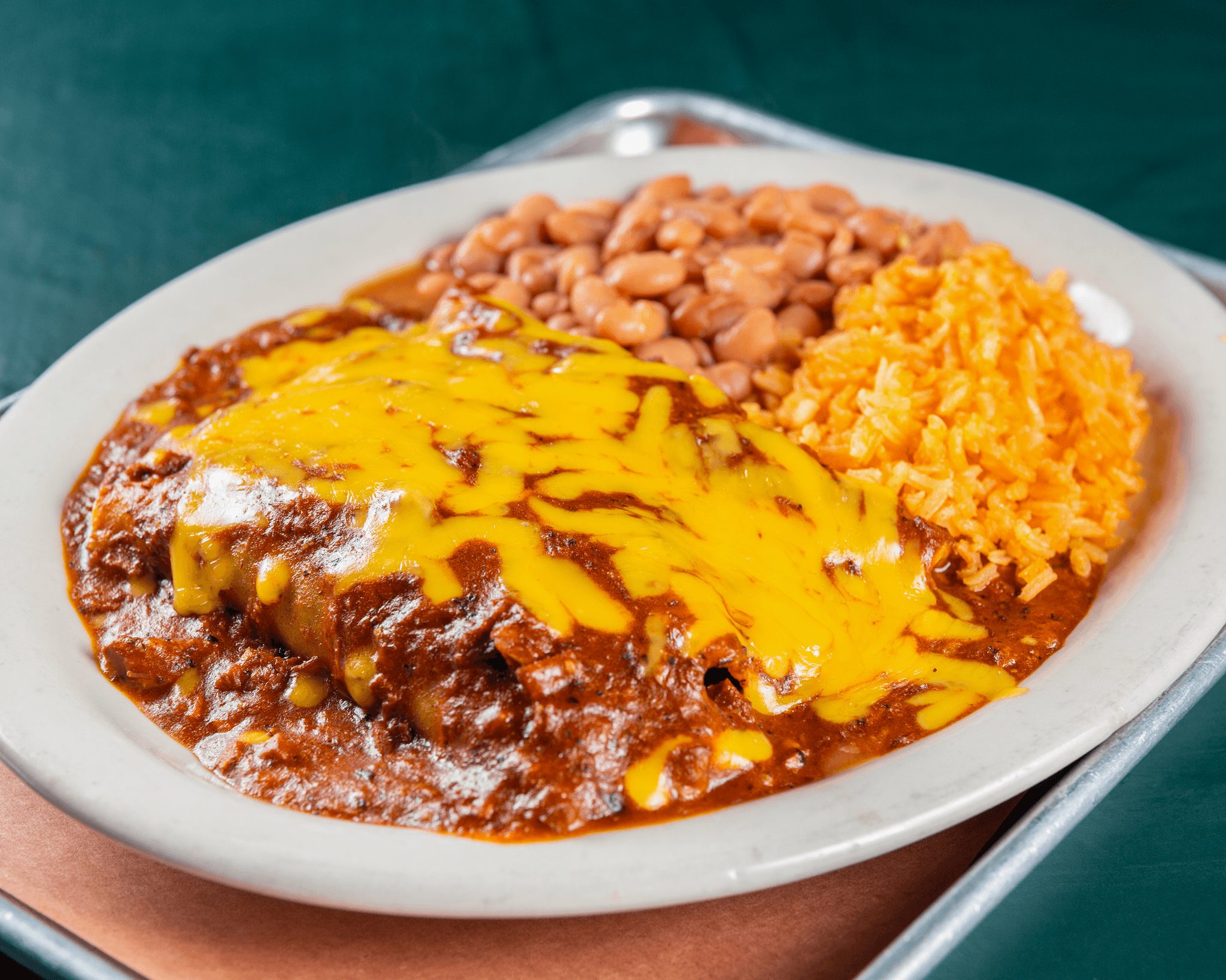 Cheese Enchilada Plate.