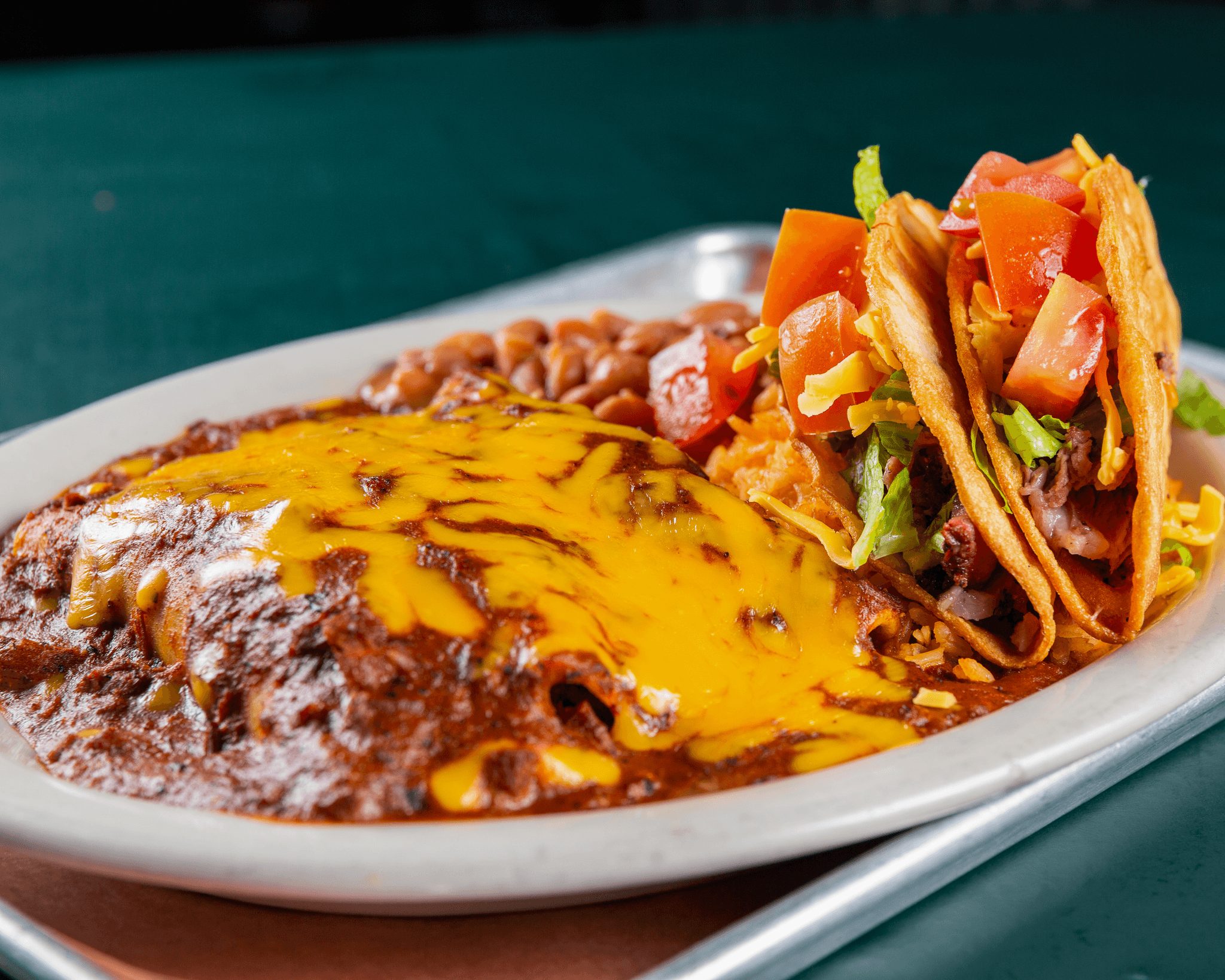 Crispy Taco Plate.