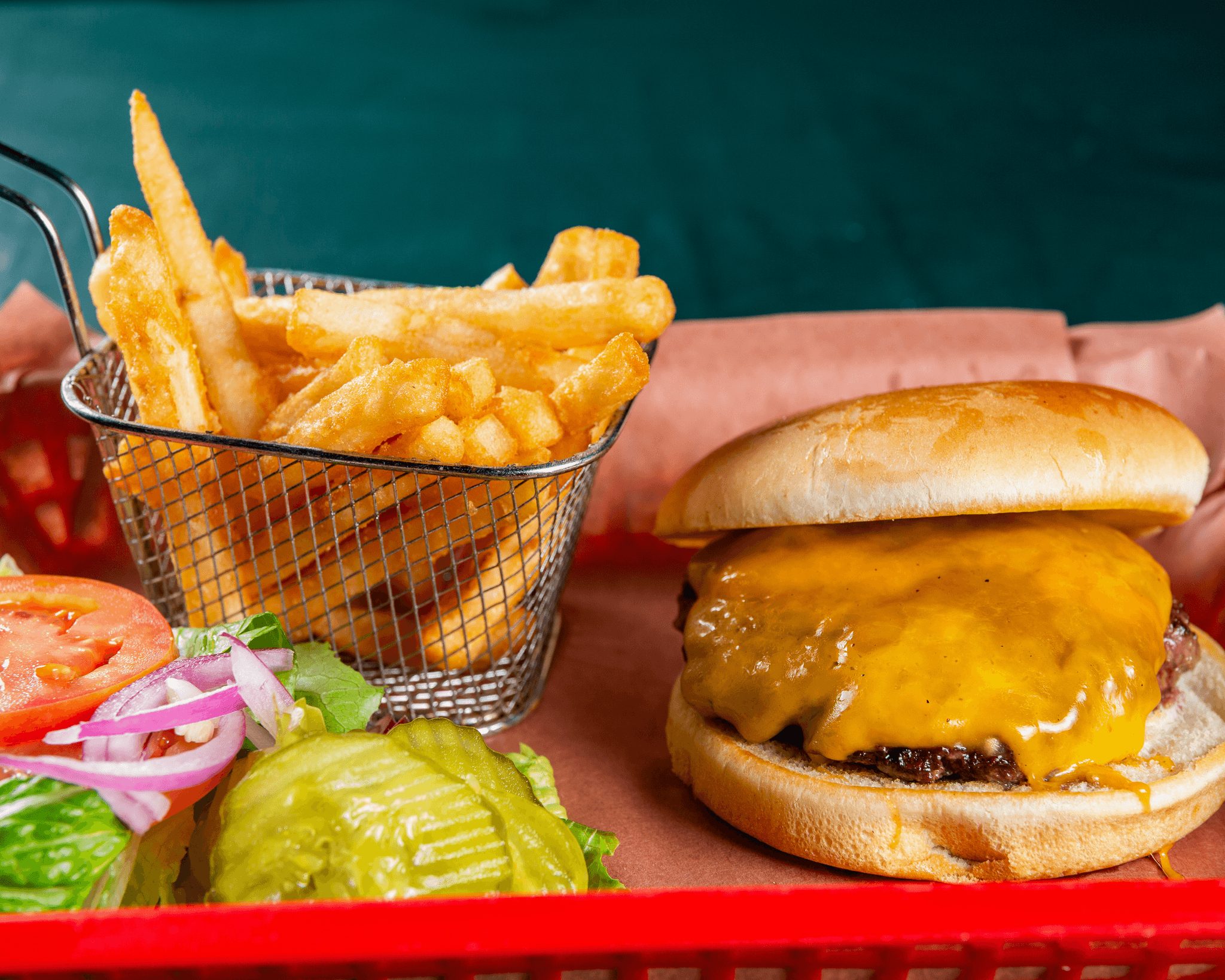 Cheeseburger with 1 Side.